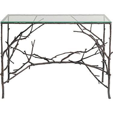 Kare Konsole Tree Branch 105x79cm Konsolentische, Glas, Beige, 79x105x49cm im Sale